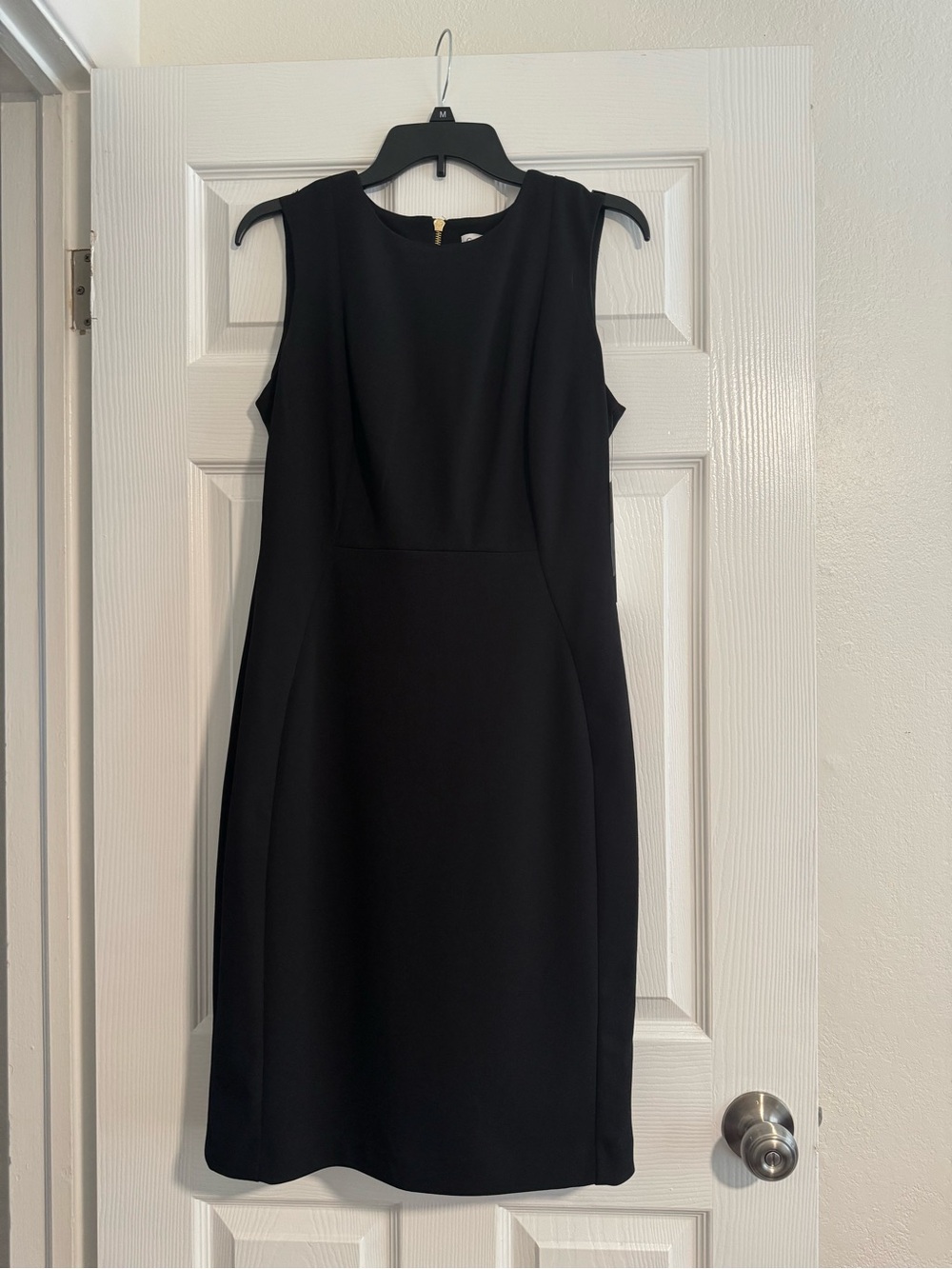 Calvin Klein Black Sleeveless Sheath Dress